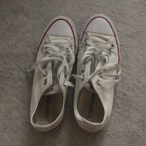 white converse with a little bit of sharpie - Picture 1 of 5